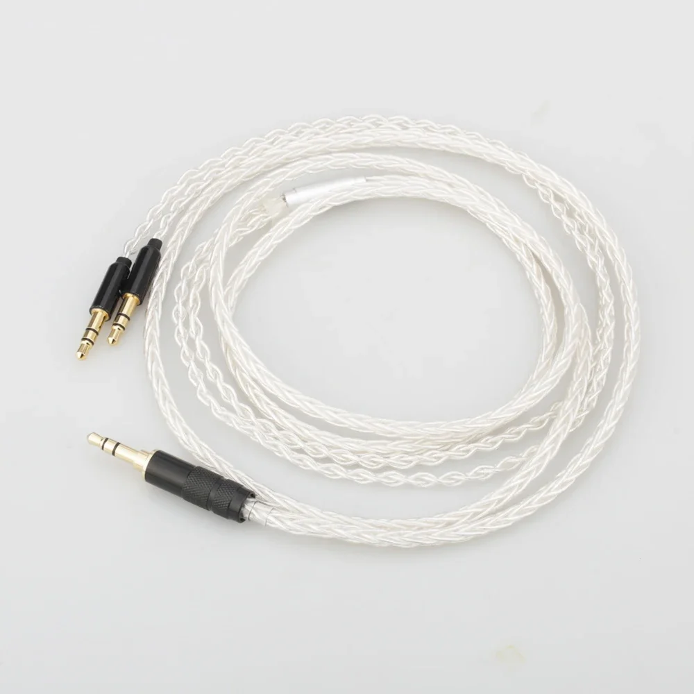 

New HIFI 8 Cores 7N OCC Silver Plated OCC Balanced Headphone upgrade cord cable For Hifiman SUNDARA he400i he400s HE560