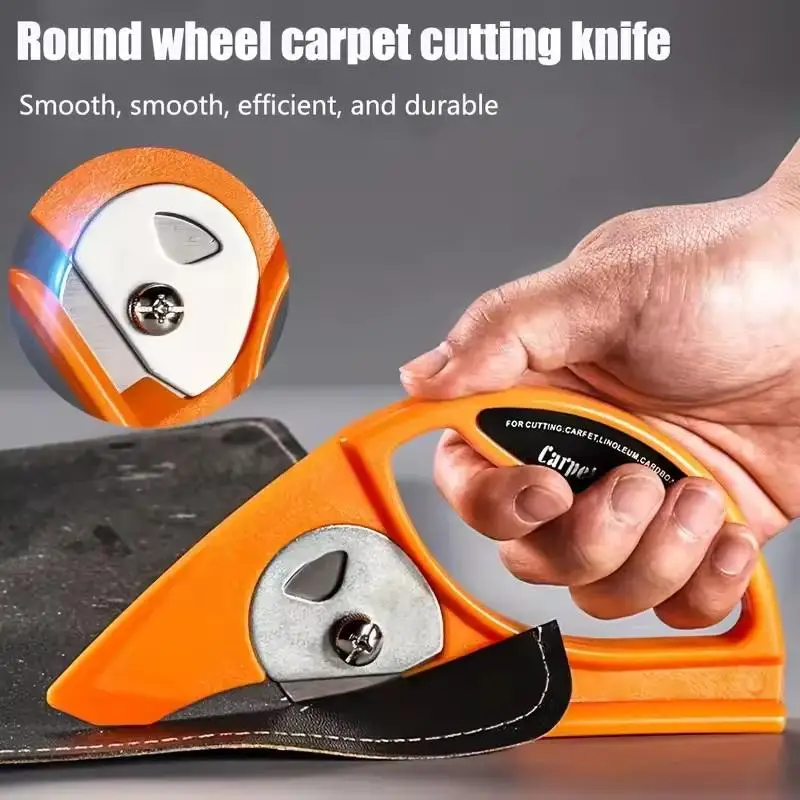 

New 1pc MultiFunctional Carpet Cutting Knife 45mm Rotary Paper Cutting Knife For Cutting Carpet Linoleum Fabric Paper Hand Tools