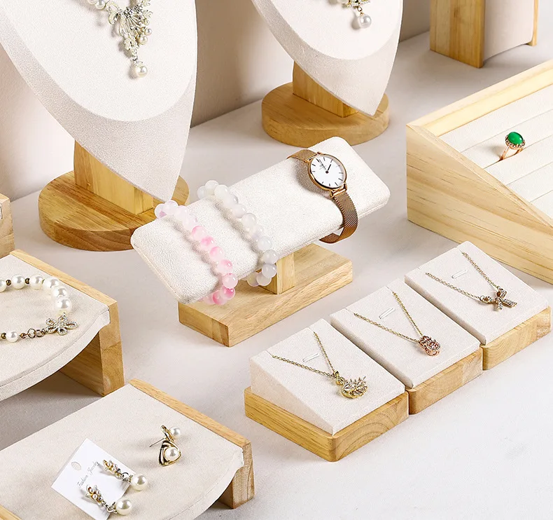 المخملية مجوهرات قلادة خواتم المعلقات نموذج تمثال نصفي عرض المعارض عرض المعرضة حامل المنظم أقراط للمرأة