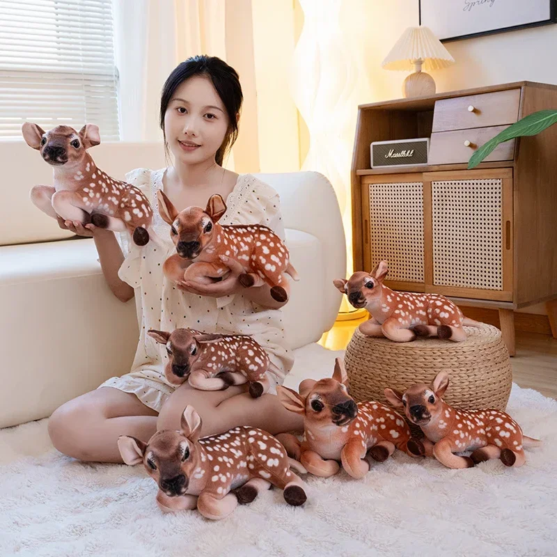 Lifelike Forest Animal Deer Toy Stuffed Simulation Sika Deer Plush