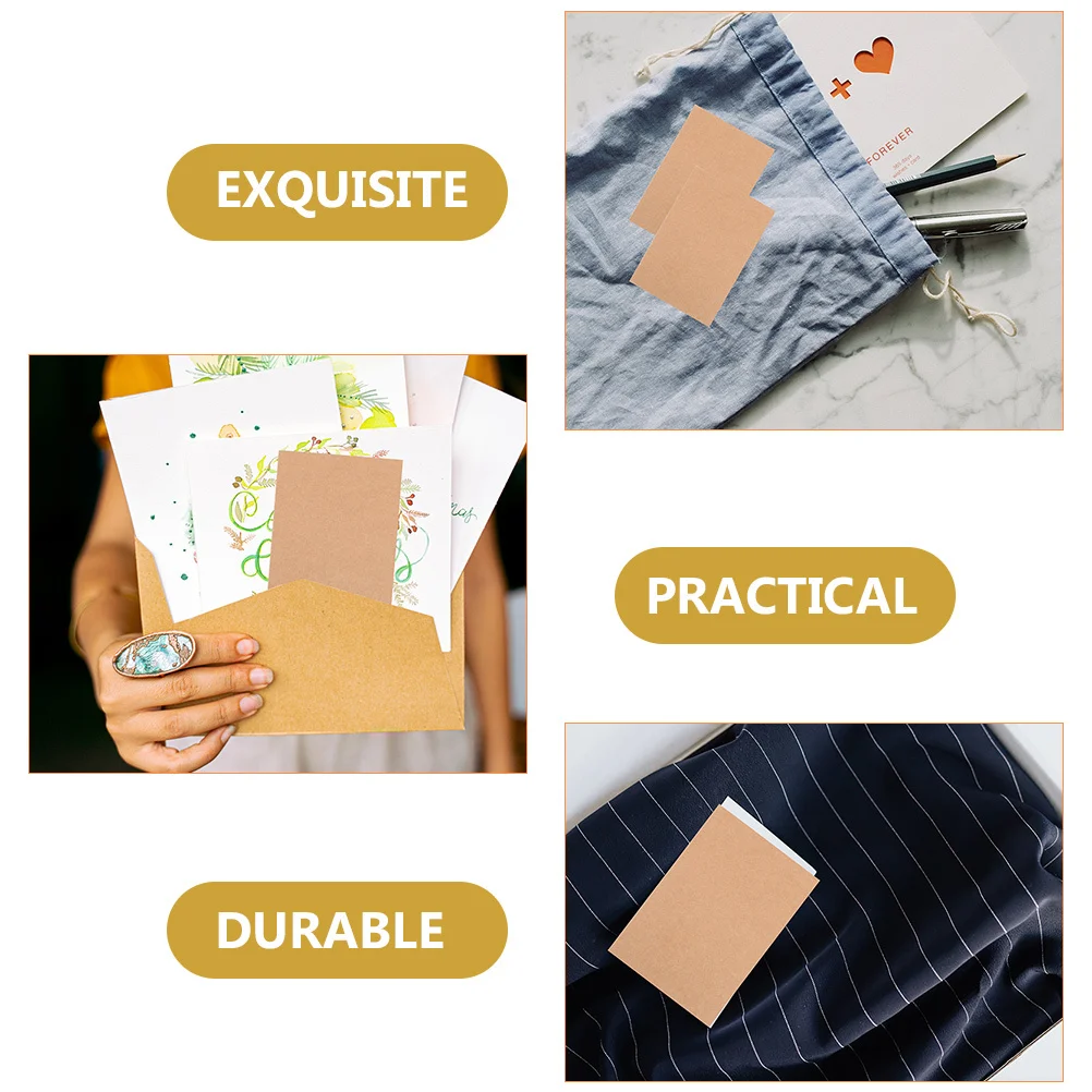 80 قطعة بطاقات فارغة مزدوجة الجانب بطاقة بنية الأسهم متعددة الوظائف بطاقات الكتابة على الجدران مريحة الاستخدام اليومي ملاحظة العرض مخزون البطاقة البنية