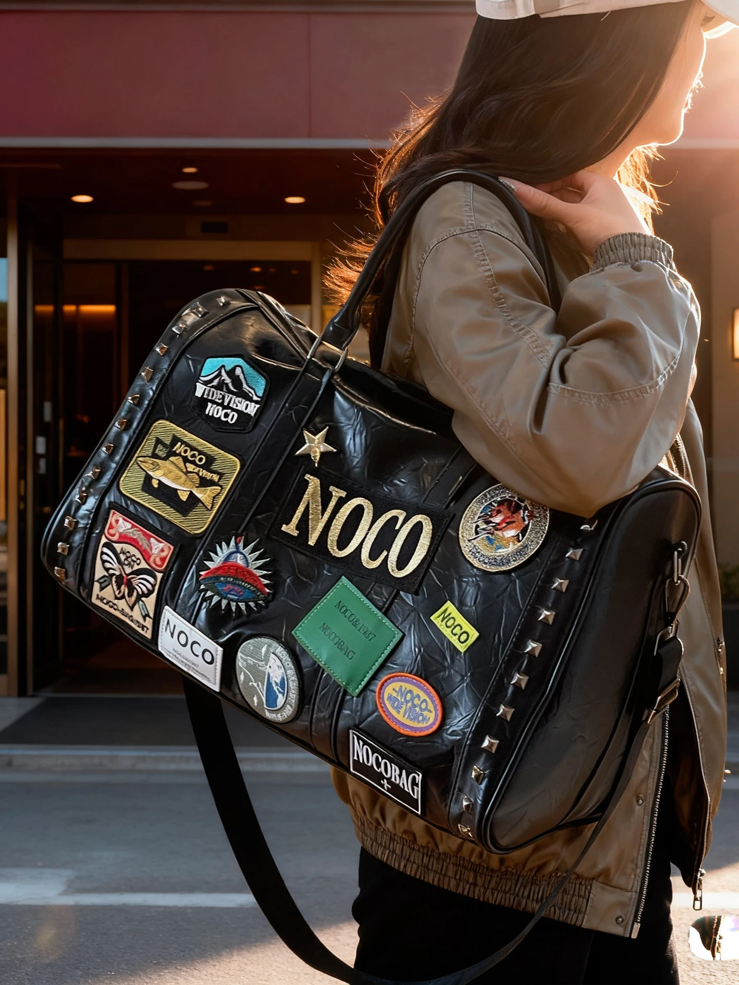 

2026 New Punk Sle Travel Bag Large Capaci Sports Fitn Bag for Men And Women ort Trip Durable Polyester Material