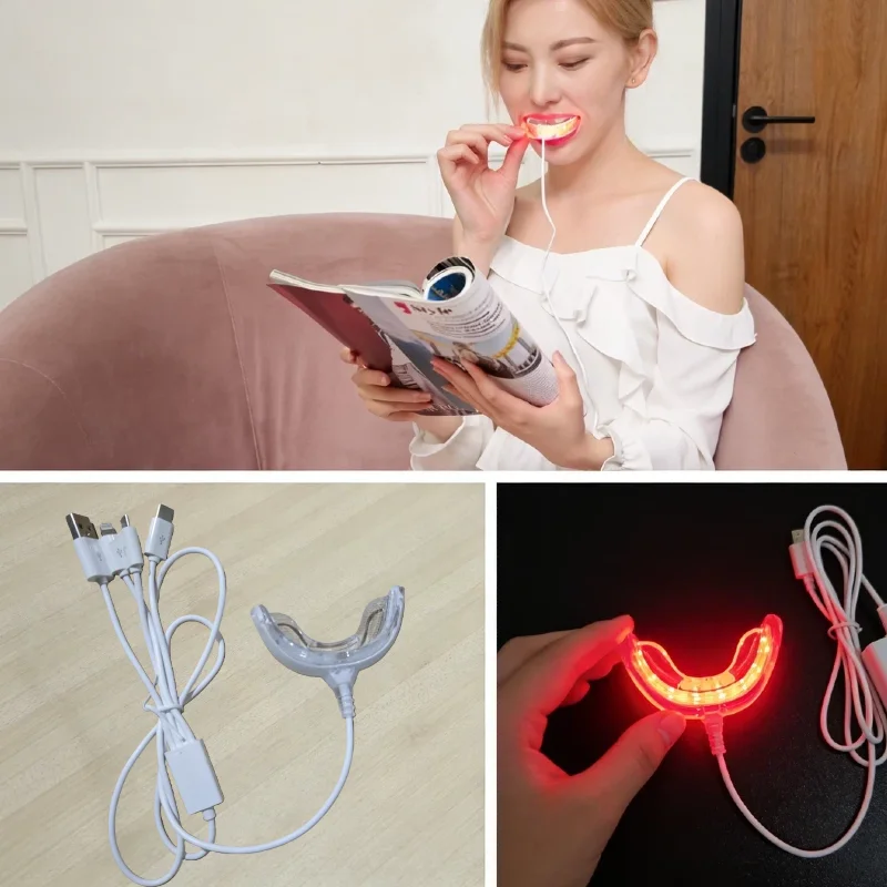 

Gum Disease & Periodontal Treatment Device, 16 Laser Red Lights 3200mW Rechargeable for Home Oral Care