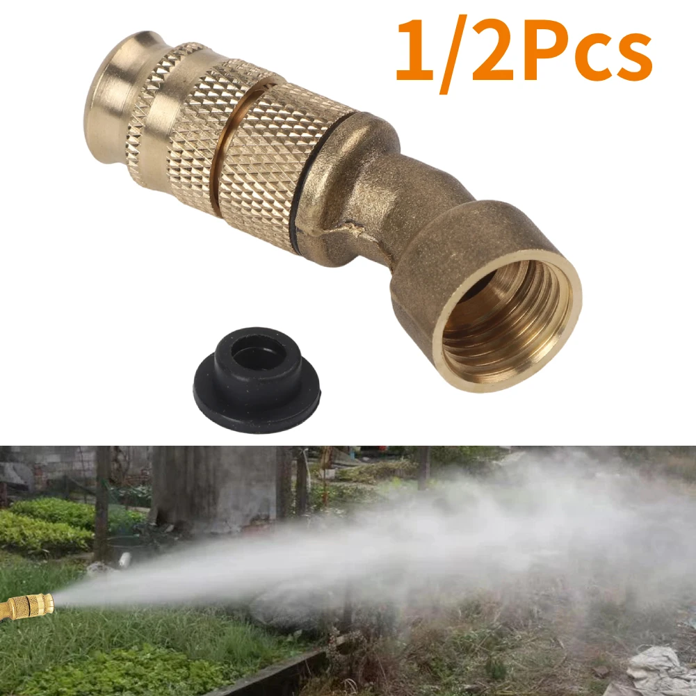1/2Pcs Agricultural Atomizer Nozzle Sprayer High Pressure Atomizing Watering Nozzle Garden Agricultural Copper Nozzle Connector