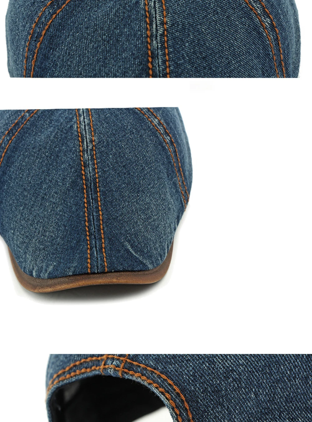 HT4735 Baskenmütze für Männer und Frauen, Vintage-Künstlermaler, achteckige Baskenmütze, 6 Panels, Denim-Efeu, flache Kappe, männlich, weiblich, Frühlings-Baskenmütze – Detail 5