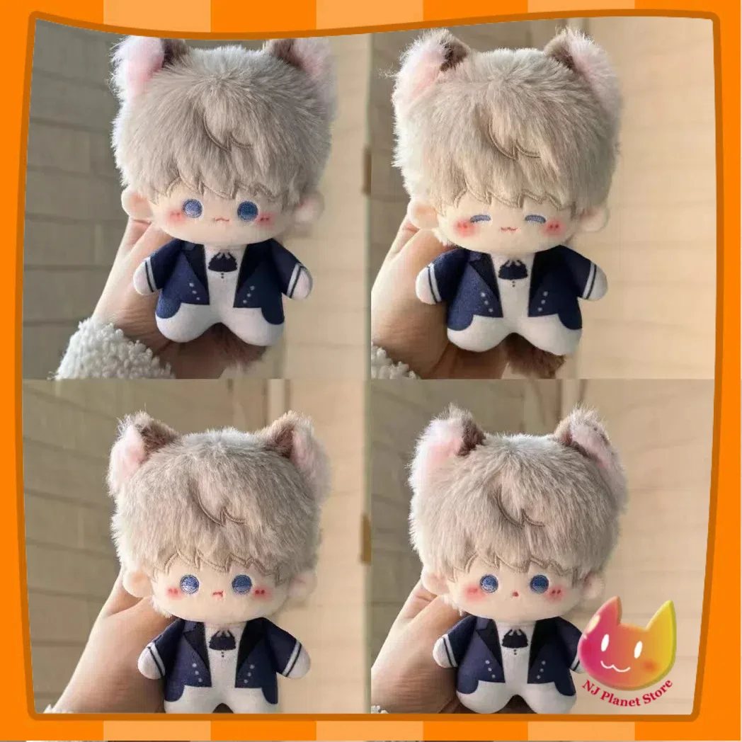 10 センチメートルアニメ愛とディープスペースザビエルコスプレ猫耳尻尾ぬいぐるみぬいぐるみふわふわモーメット人形おもちゃハロウィンギフト
