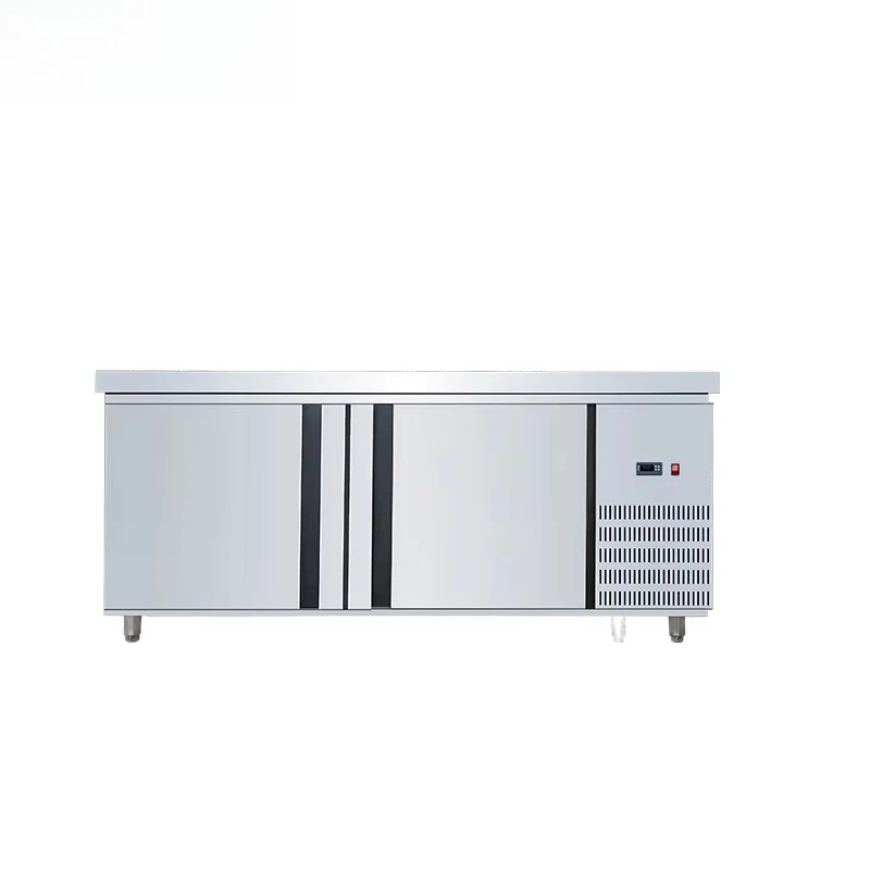 Commercial 220V Stainless Steel Dual-Temperature Digital Compressor Cooler Air Refrigeration Working Table for Kitchen Cool