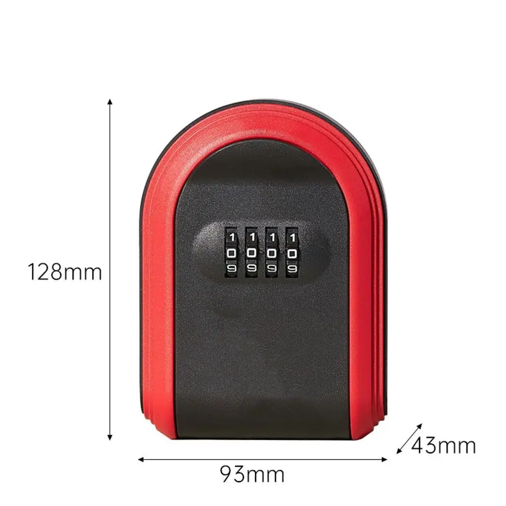 Durable Password Key Storage Secret Box New Smart Wall Mount Key Organizer Tamper-proof 4 Digit Lock Storage Box Home
