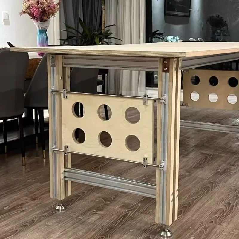 المحور البصري لمكتب الكمبيوتر المحيطي، طاولة البتولا، غرفة النوم الألومنيوم الشخصي، منضدة مكتب مستطيلة #5