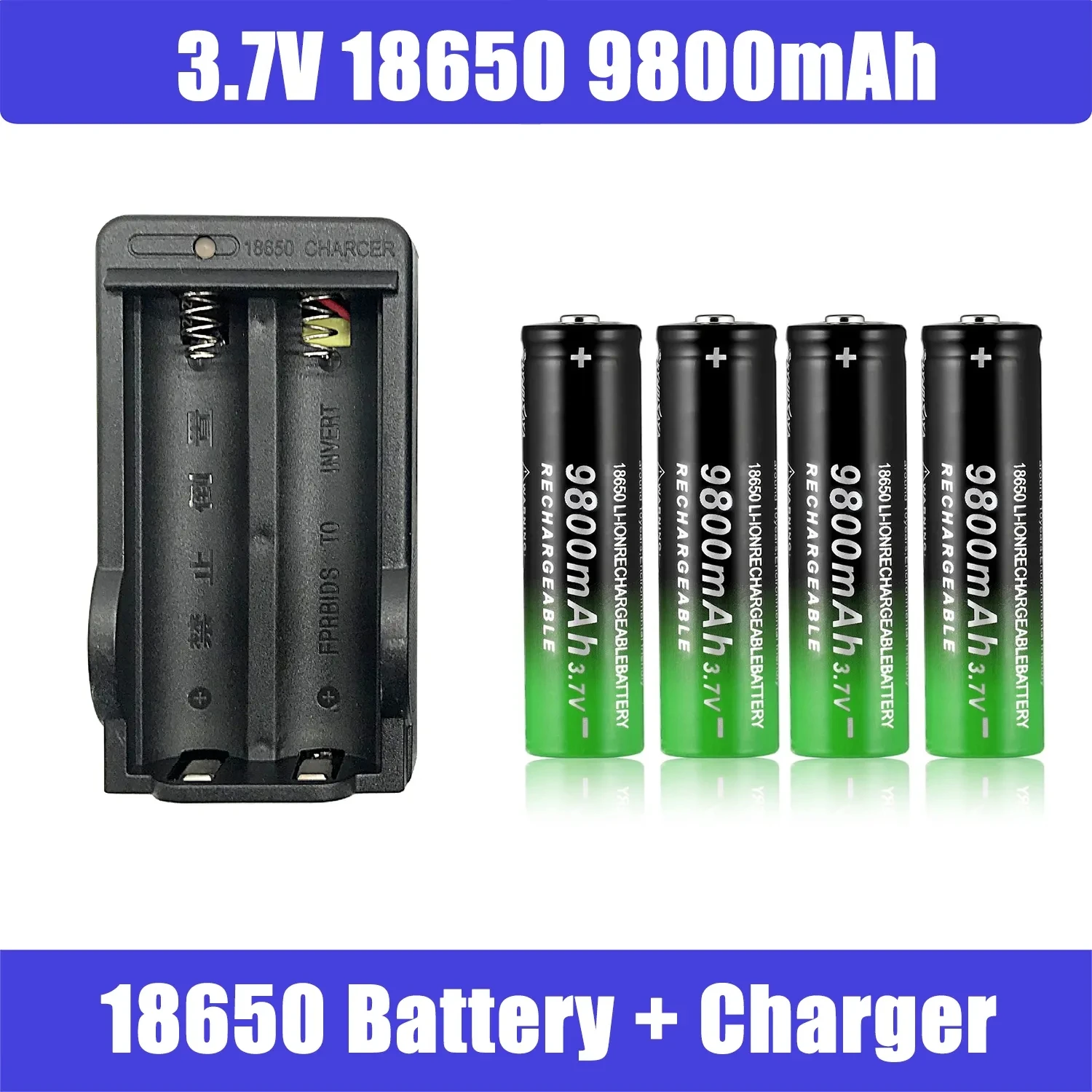 Batería recargable de iones de litio para linterna, pila de alta calidad de 2020 mAh, 9800 V, 3,7, 2-8 piezas, 18650, nueva 1865