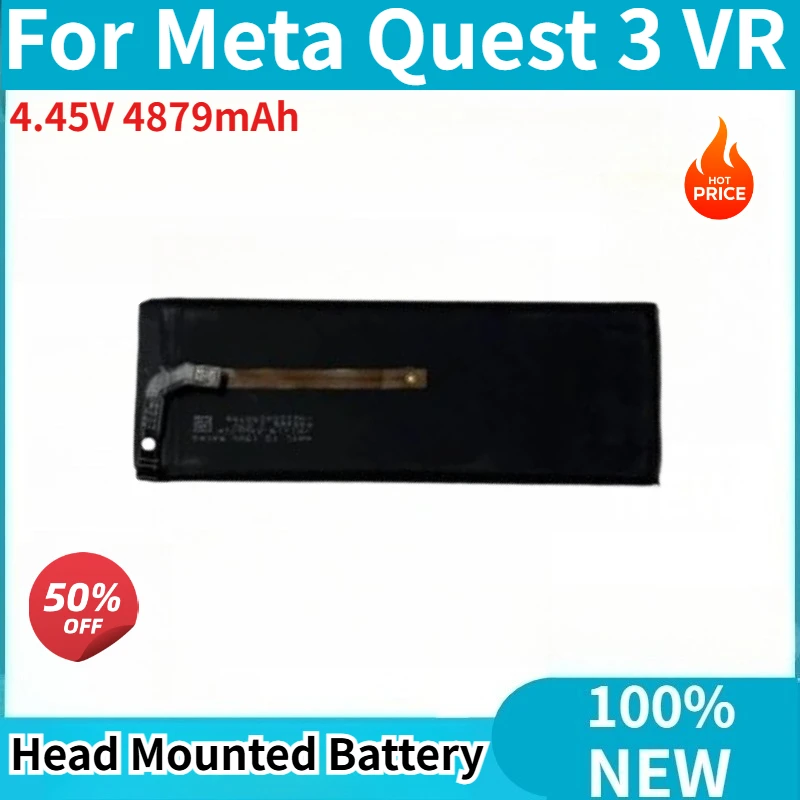 

High Quality Battery 4.45V 4879mAh for Meta Quest 3 VR Headset Li-ion Head Mounted Brand New Replacement Battery