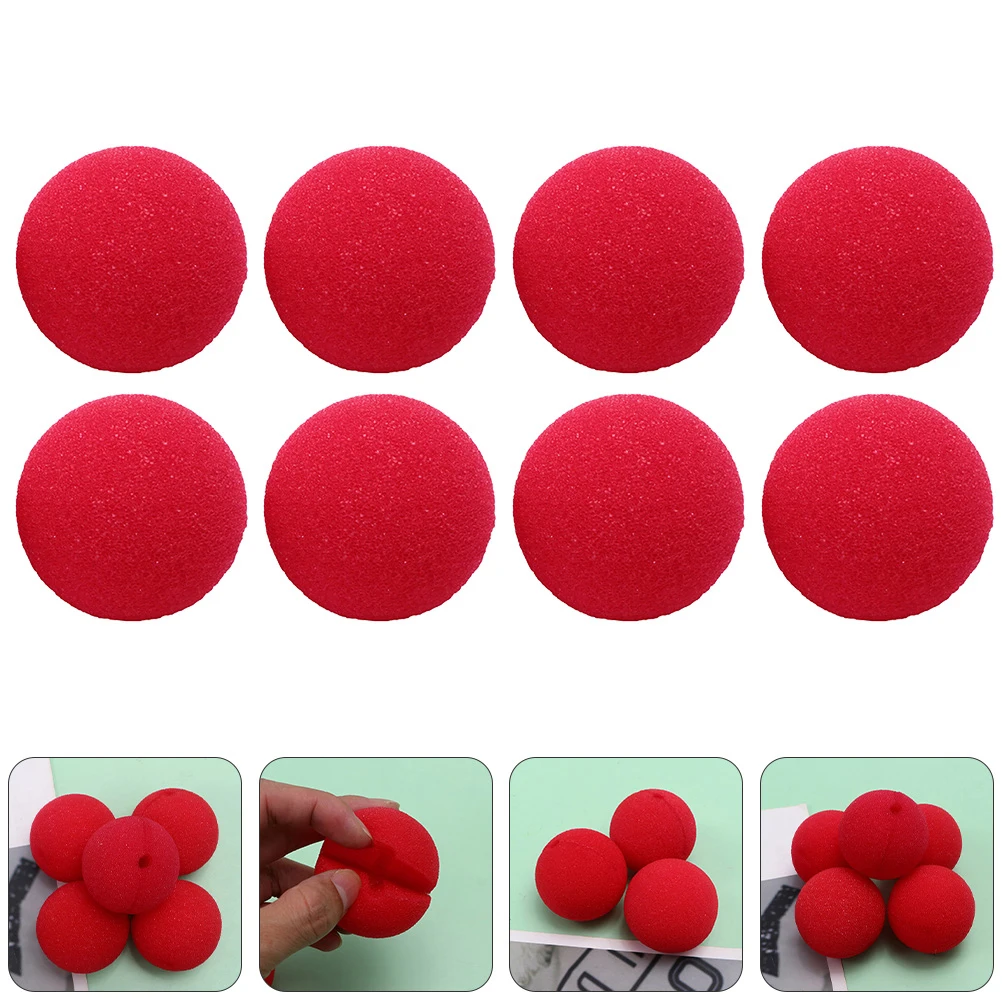 

40pcs Clown Sponge Nose Light Comfortable Fit For Halloween Cosplay Party Carnival Masquerade Costume Xmas Accessory
