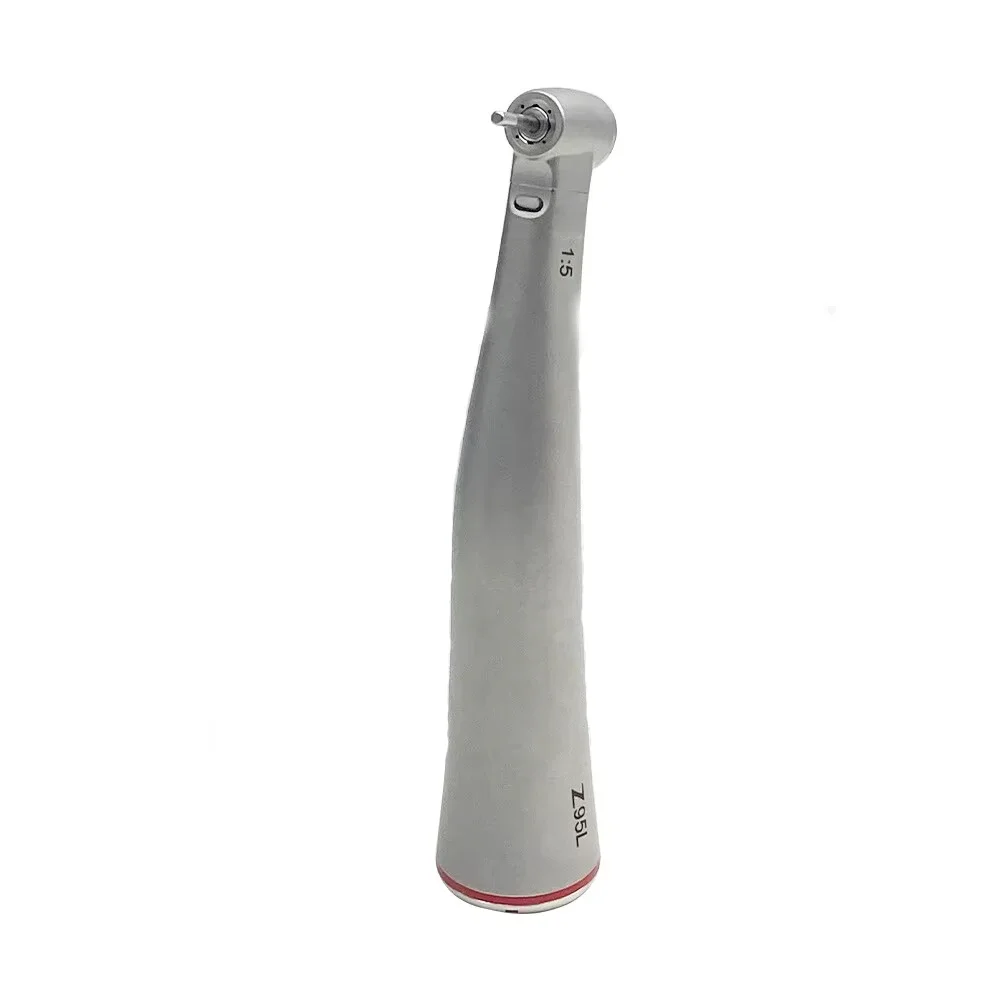 X95L contraangulo Dental 1:5 Increasing Speed Handpiece Against Contra Angle LED Optic Fiber Quattro Spray Red Rings