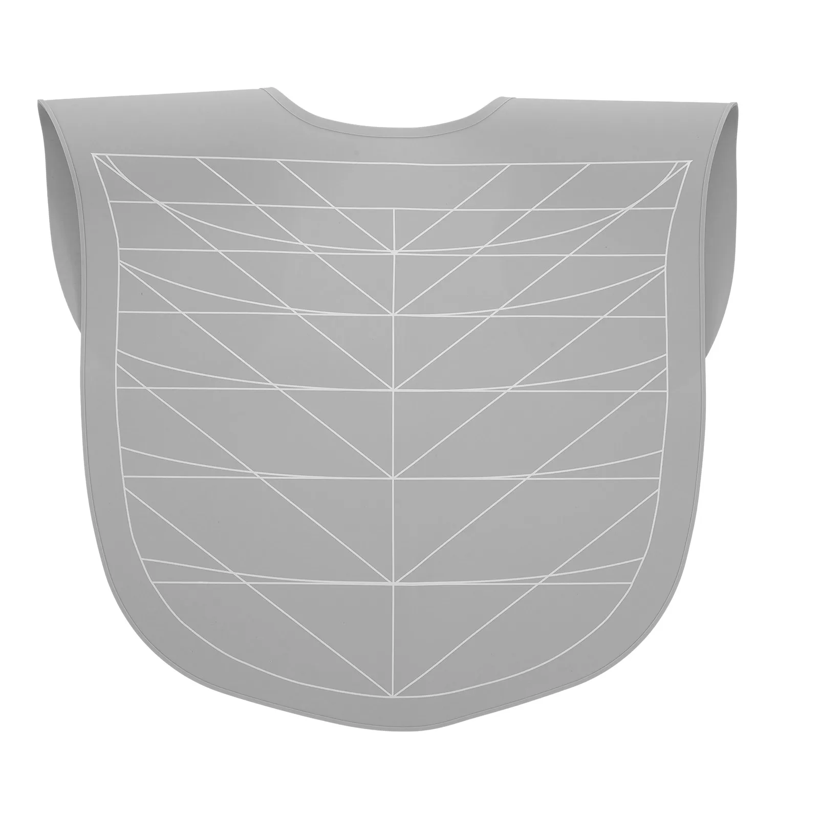 

Silicone Hair Cutting Cape Large Gray Anti-scatter Salon Mat Weighted Neck Strip Collar Stylist Supplies Breakproof Scarf