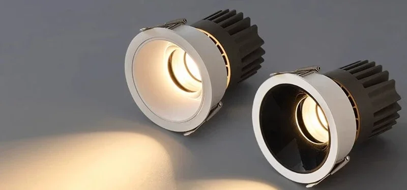 

Intelligent full spectrum embedded hill deep cup anti-glare tube spotlight home dimming living room without main light