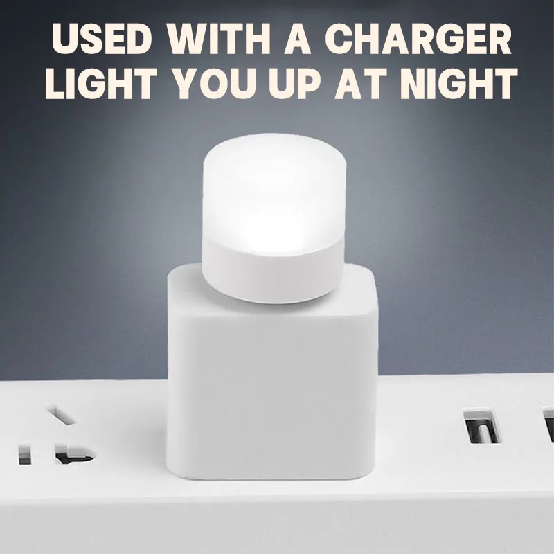 Mini LED Light 1W Night Light Bedroom Bedside Corridor Bathroom Emergency Night Light USB Warm Light