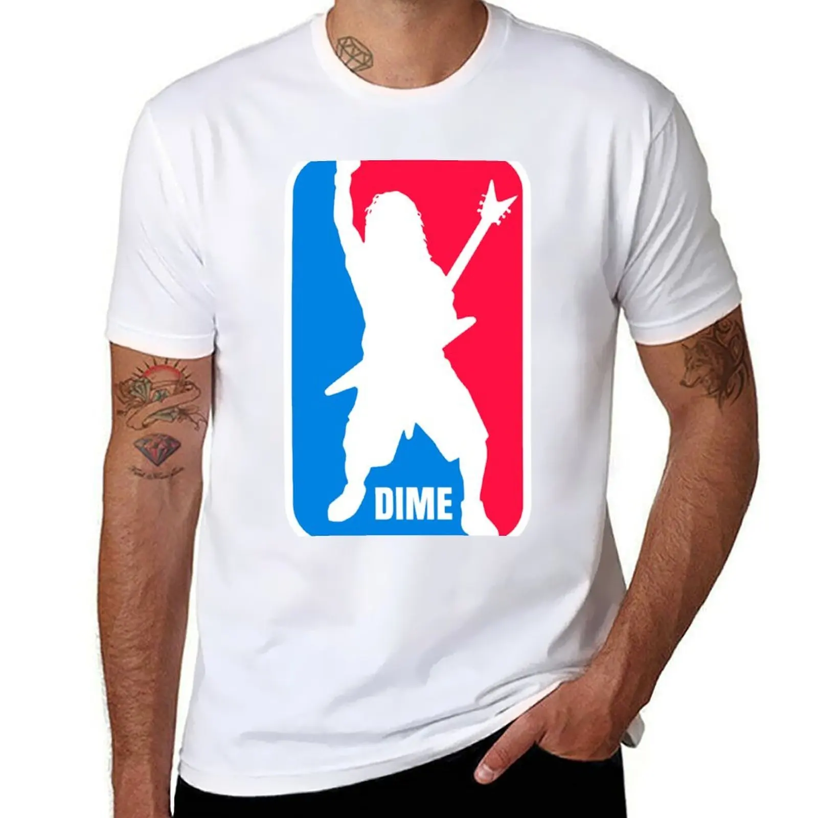 

Dime Dimebag Darrell Sport Logo T-Shirt man t shirt designer man t shirt cotton T-Shirt