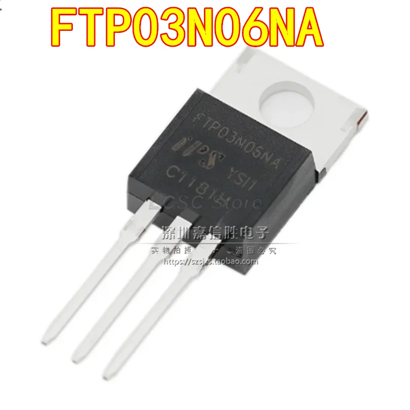 Transistor à effet de champ MOS, FTP03N06NA, 230A60V, TO-220, tout neuf, 10 pièces