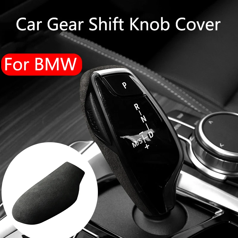 

Suede Car Gear Shift Knob Cover Protective Shell For BMW 5 7 6Series GT BMW X3 X4 2016 2017 2018 2019 2020 2021 2022 2023 2024