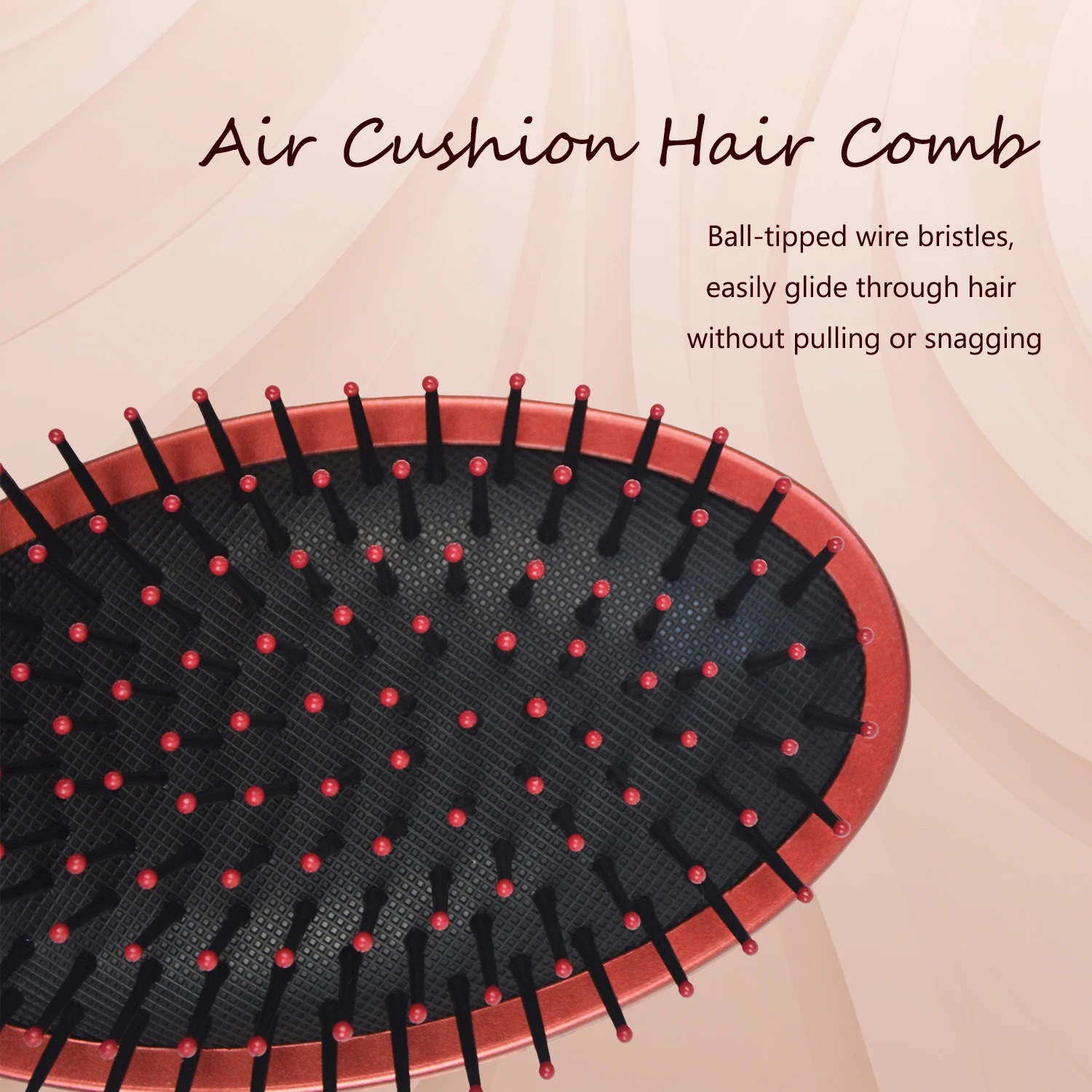 Anti-Static Detangle Escova De Cabelo, Ferramenta De Salão De Cabeleireiro, Air Cushion Comb, Massagem Do Couro cabeludo, 4 Cores, 1Pc