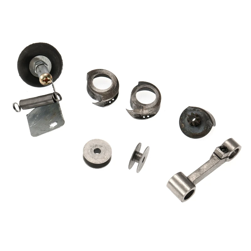 7PCS Cobbler Shoe Repair Machine Accessories Hand-cranked Shoe Mending Machine Repair Parts Bobbin Cases/ Bobbins/Chassis Spool