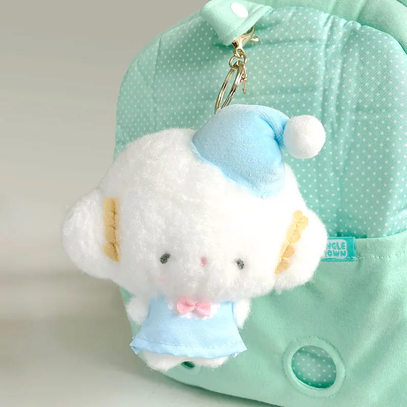 Genuine 12cm Sanrio Cogimyun Plush Toy Cartoon Girl Key Chain Student Backpack Pendant Accessories Children Toys Room Decoration