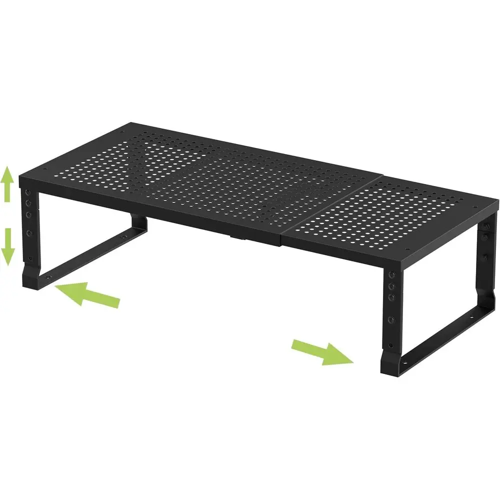 

Expandable Adjustable Stackable Kitchen Organizer, Spice Rack, Metal Pantry Storage Shelves Racks, Counter Shelf for Cabinets, C