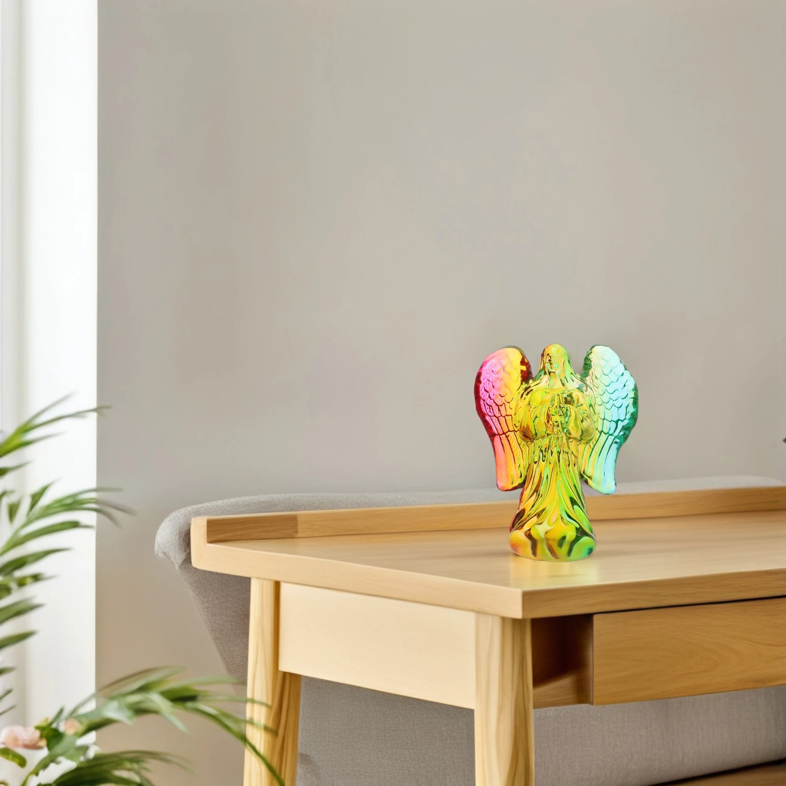 

Jesus Crystal Ornaments Home Decor Angel s White Statue Christmas