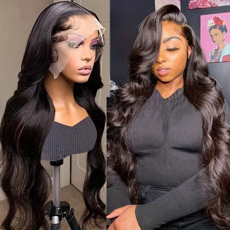 Brazilian Body Wave Wig, Transparente HD Lace Frontal Perucas, Lace Closure, Cabelo Humano, 180%, 13x4, 13x6, 30 in, 32 in, 34in