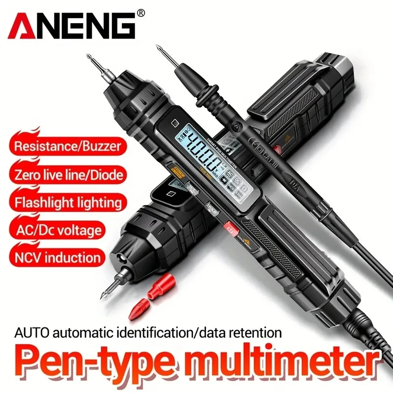 ANENG A3005 Digital Multimeter Pen Type 4000 Counts Professional Meter Non-Contact Auto AC/DC Voltage Ohm Diode Tester For Tool