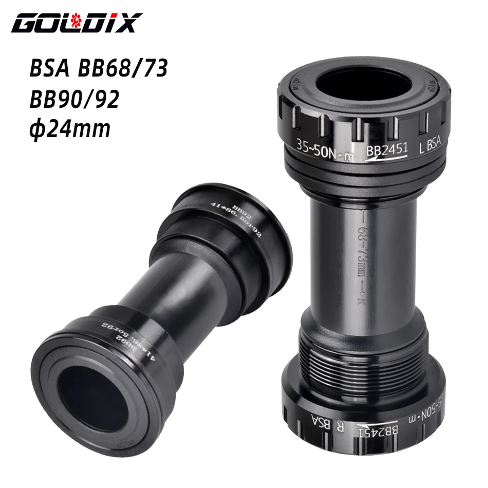 68mm BSA Bottom Bracket 73 Thread Lock CERAMIC Bearing Available MTB Road Bike Frame 24mm 30 Axle DUB Crank 22 Crankset