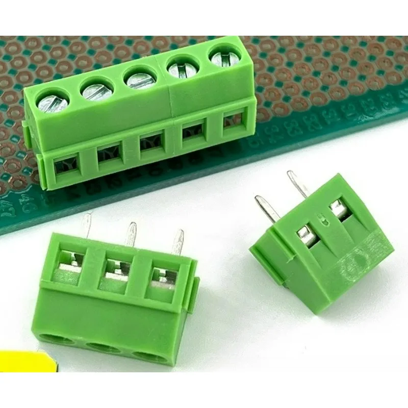 50pcs  pitch 5.0mm  terminal K127-5.0MM screw type PCB terminal 2P 3P can be spliced in-line welding terminal