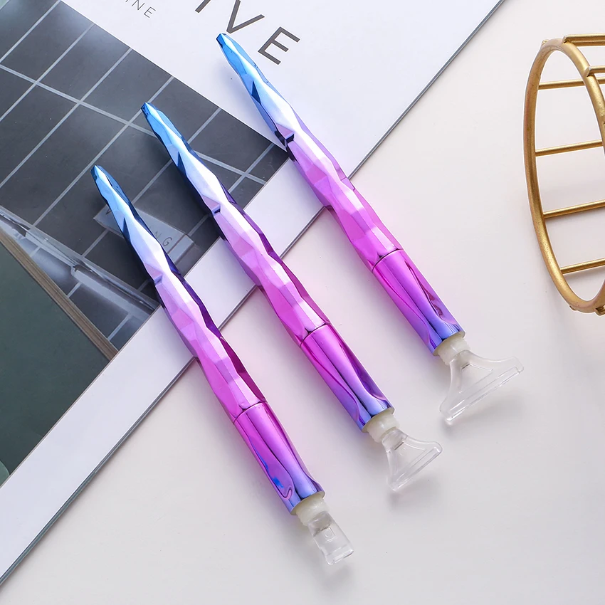 5D Diamond Painting Pen Tool Plating Point Drill Pens With Caly Wax Kits Diamond Embroidery Accessories Cross Stitch Set