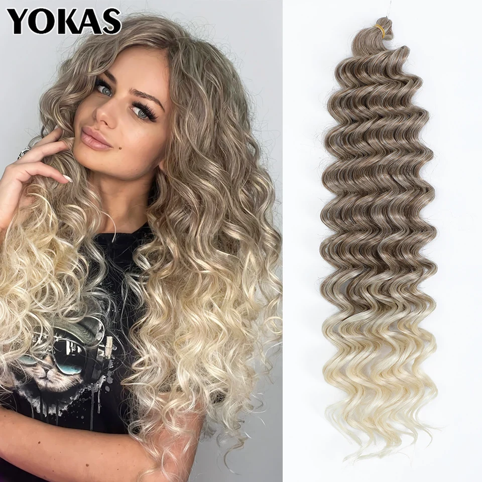 24 Inch Crochet Hair Extensions Synthetic Braiding Hair For White Women Afro Curls Synthetic Hair Extensions For Braids Africans