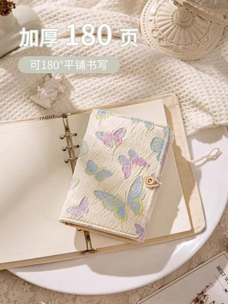 Notebookse A6&A5 Loose-leaf Binder Lovely Exquisite Feeling Detachable Stationery for Office School Supplies Notepad Girl Style