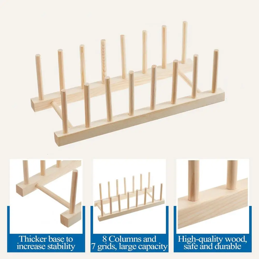 2Pcs Stained Glass Organizer Rack Bamboo Stained Glass Holder Space-saving Easy Assembly Stained Glass Panel Stand