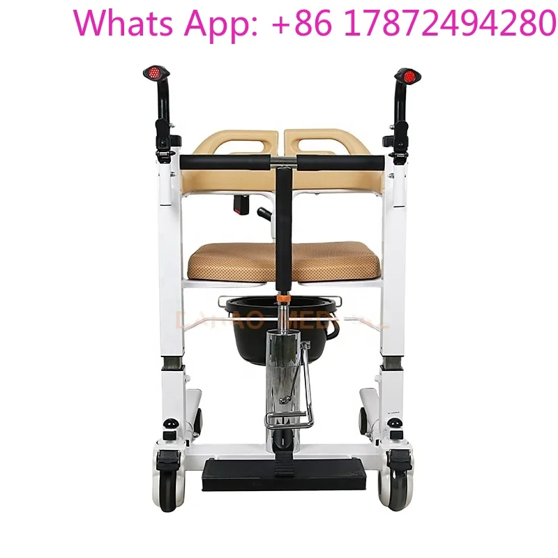Home Use Elderly Care Hydraulic Old Man Patient Medical Commode Shift Transfer Lift Chair For Car Bedside