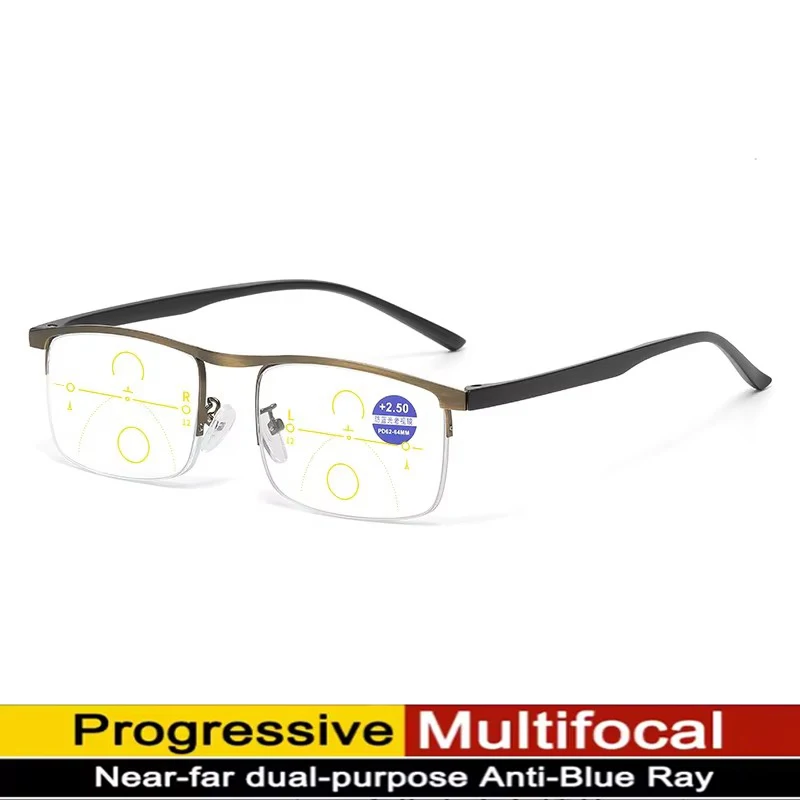 Automatic Zoom Presbyopia Glasses, Both Near And Far, Progressive Multifocal Presbyopia Glasses, Anti Blue Light Goggles 1845-1