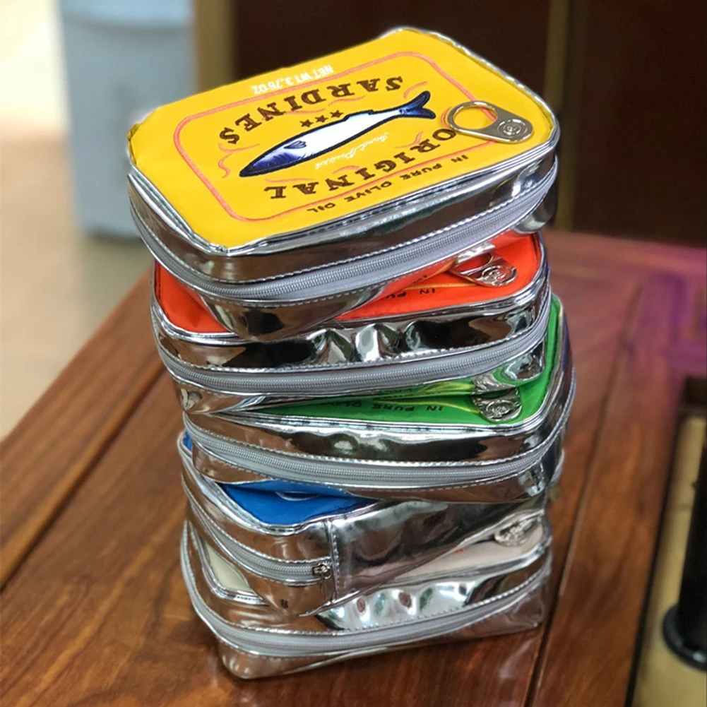 Mojoyce Conserved Sardines женская дорожная косметичка портативная многофункциональная модная косметичка на молнии с героями ...