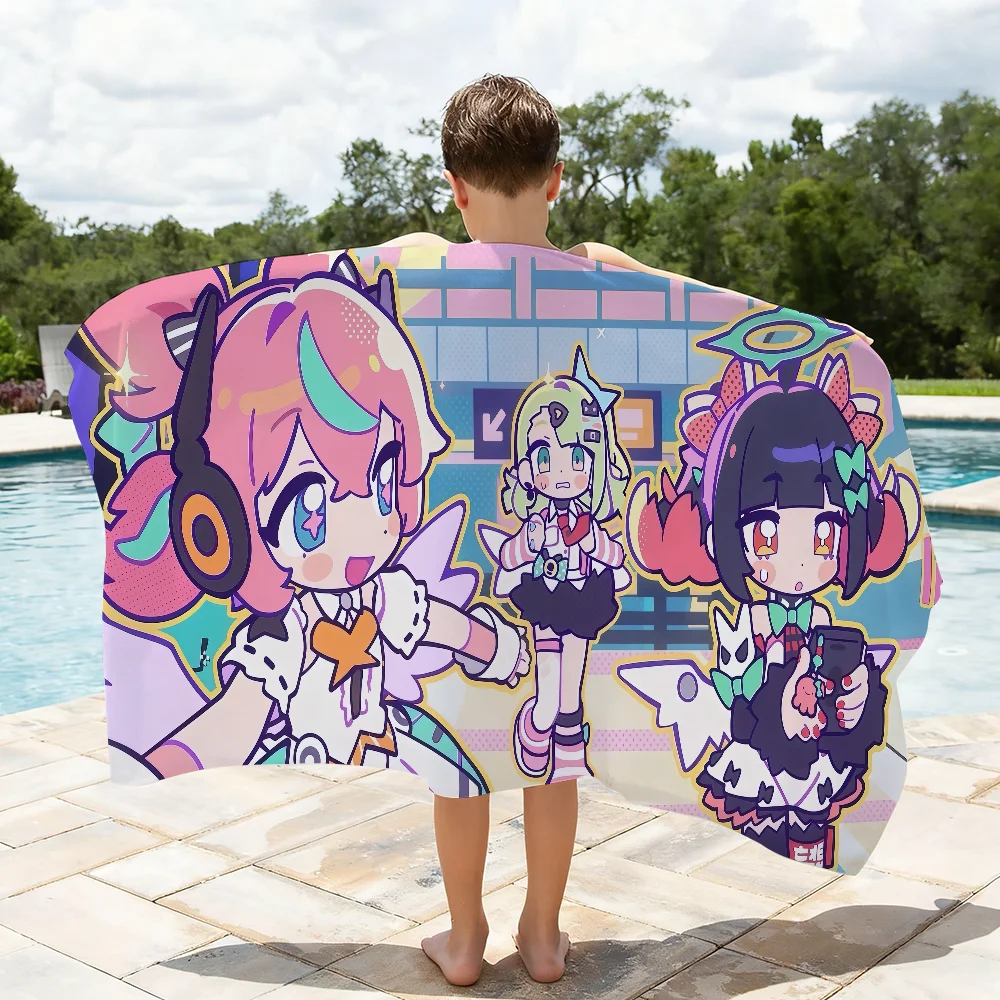 Zenless Zone Zero Angels of Delusion AOD Towel Quick Dry Absorbent Beach Towel for Sports Fitness Swimming and Outdoor Activitie