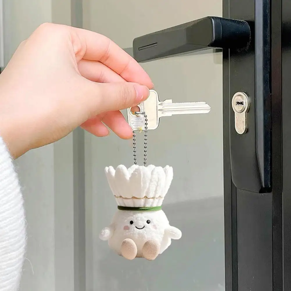 Creative Cute Bag Pendant Gift New Badminton Cute Soft Fufu Plush Pendant Doll Gift for Friends and girlfriends 2025