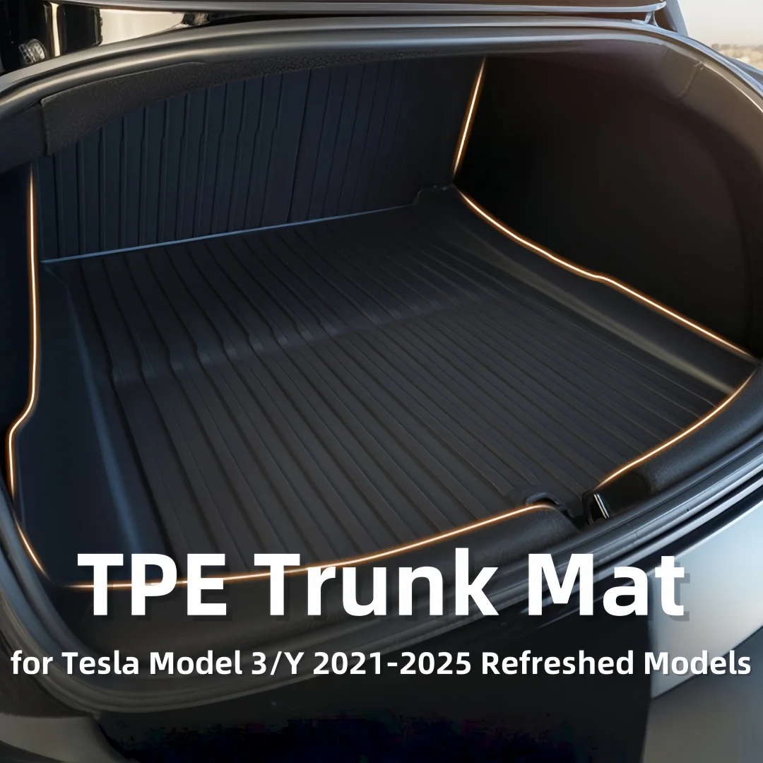 

TPE Trunk Mat for Tesla Model 3/Y 2021-2025 Refreshed Models Tesla Model Y Accessories 2025 Front Rear Cargo Liner Seatback