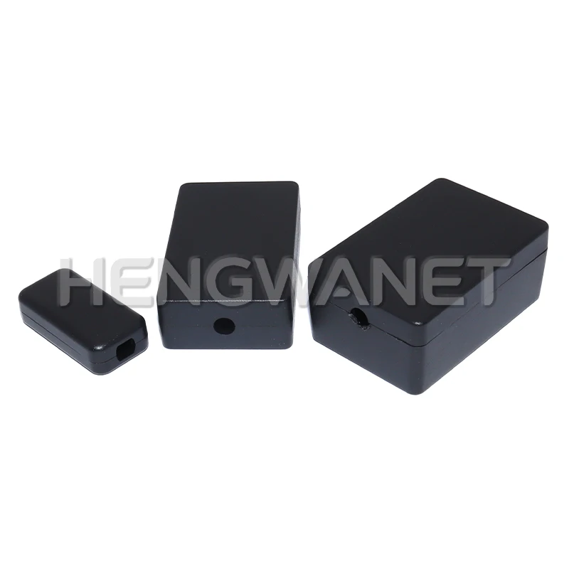 2PCS Plastic Waterproof Black Box DIY Housing Instrument Case Plastic Electronic Project Box Electric Supplies