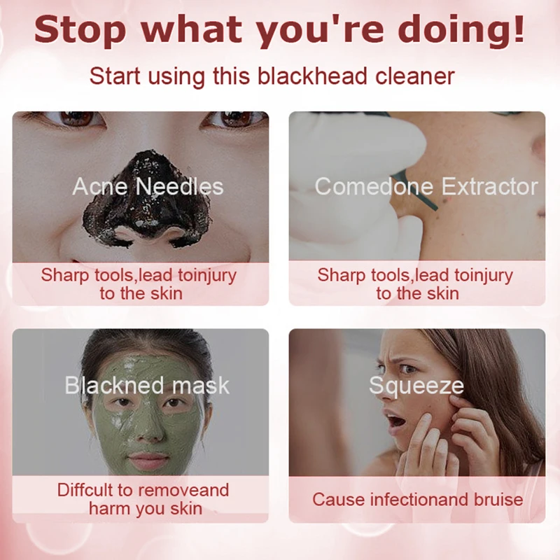 Em estoque transporte da gota rápida 3 modo de sucção máquina de beleza de limpeza facial removedor de pele morta rosto vácuo remoção cravo pele