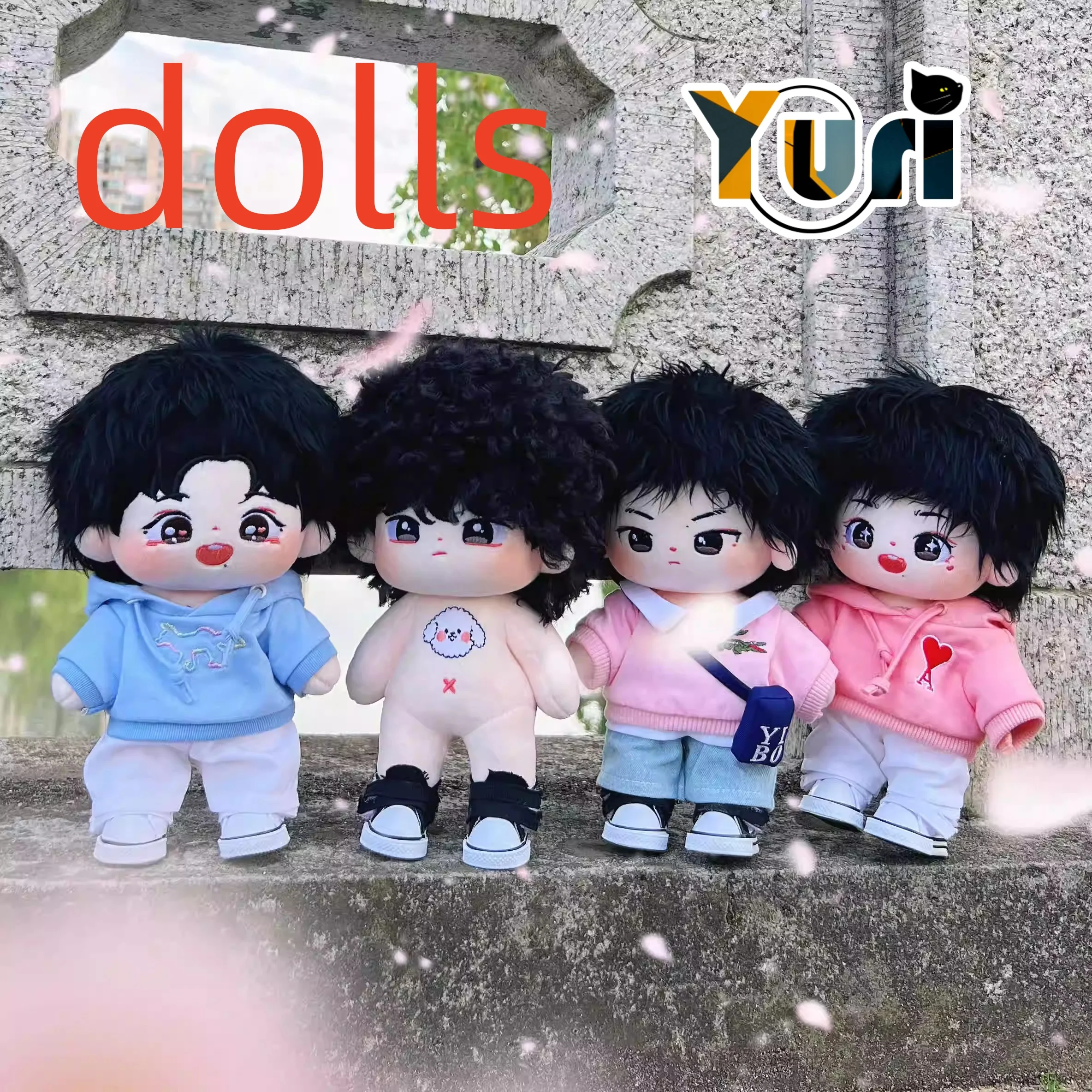 

Yuri Wang Yibo Xiao Zhan Star 20cm Plush Doll Toy Skeleton Body Cosplay Cute Fan Gift MDZS C GG