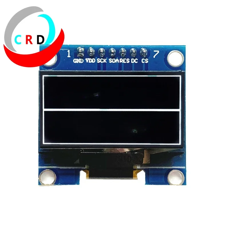 Changruida-Écran OLED LCD 1.3 pouces, petit module à broches, blanc, lumière bleue Raspberry pi