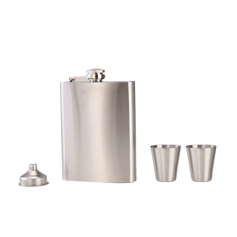 

Stainless Steel Wine Pot 7oz/8oz Small Wine Pot High-grade Set to Send Wine Glass Funnel Can be Engraved Wine Bottle Gift Box