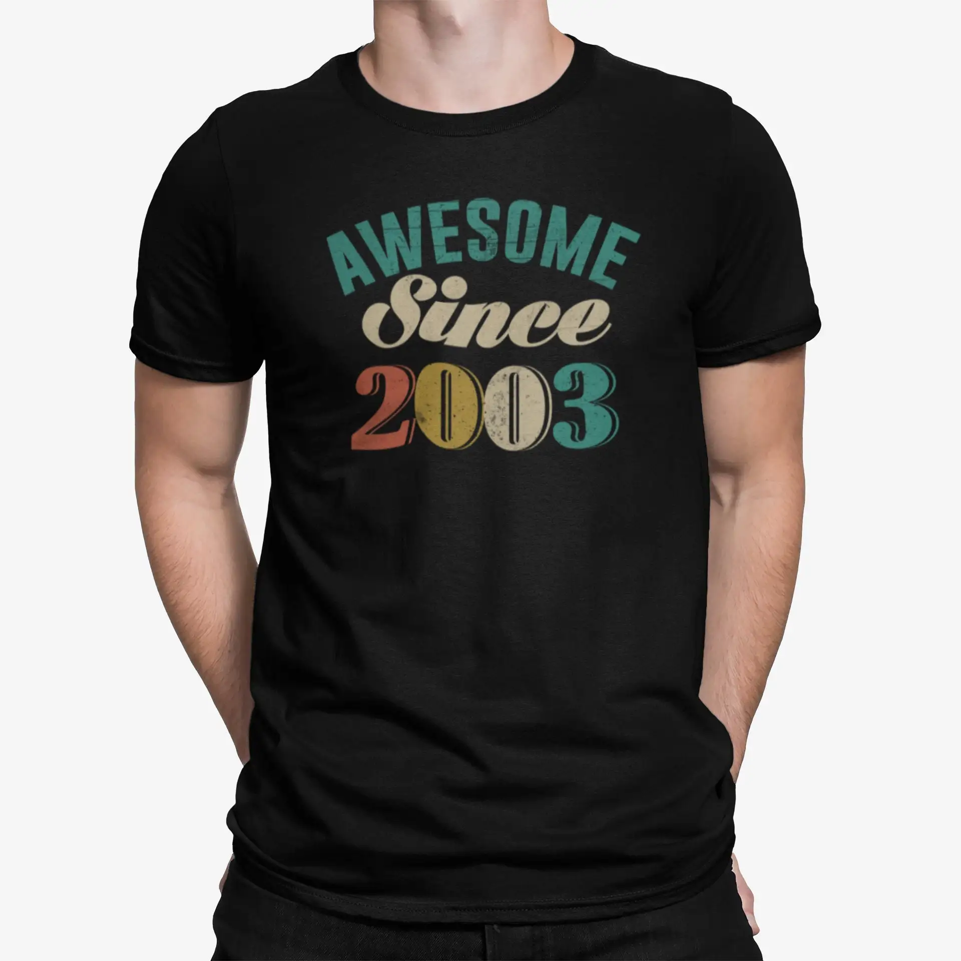 Awesome Since 2003 T Shirt 20th Birthday Funny s for Him 21st Born Mens Bday