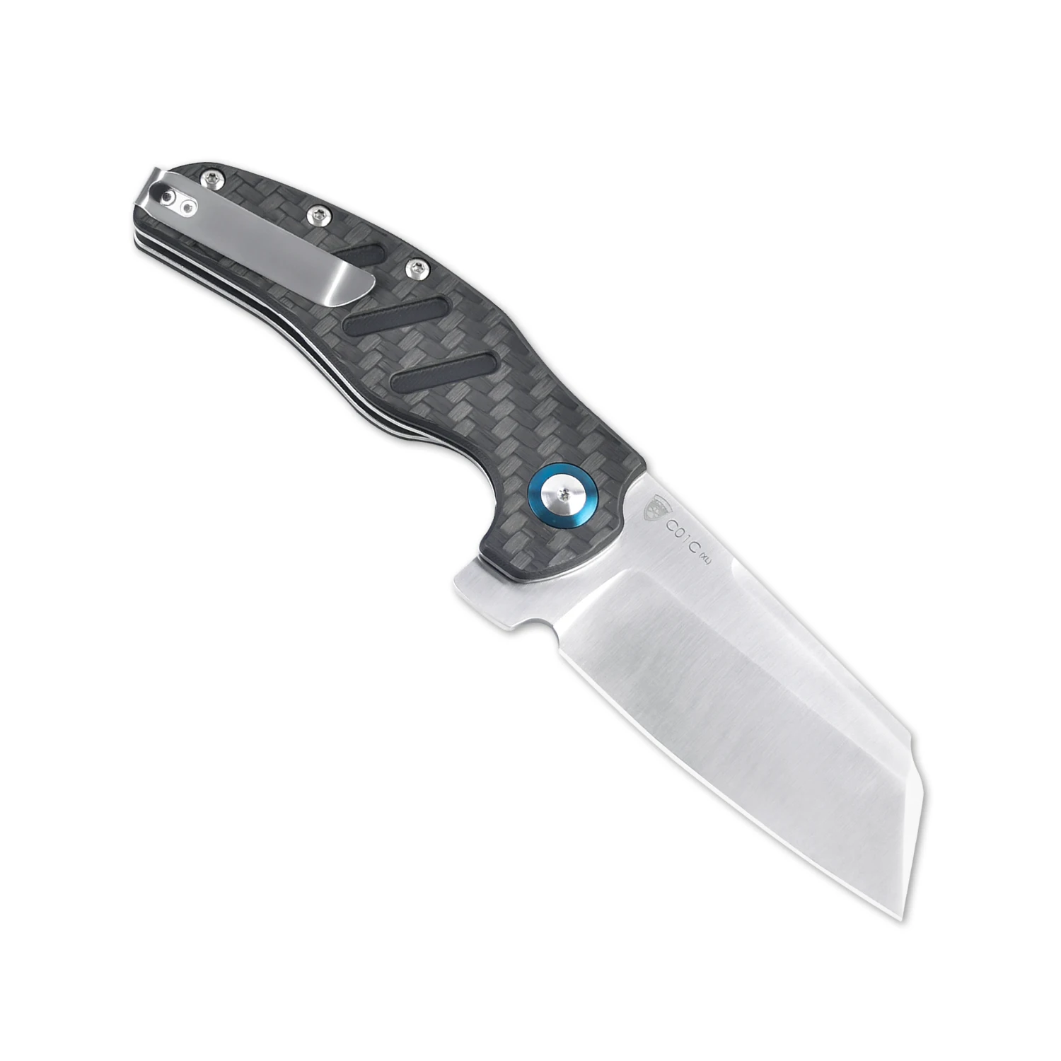 Kizer للطي بقاء سكين جيب C01C XL V5488C3 154 سنتيمتر مع مقبض ألياف الكربون حاد المحمولة في الهواء الطلق سكين صيد تكتيكي #6