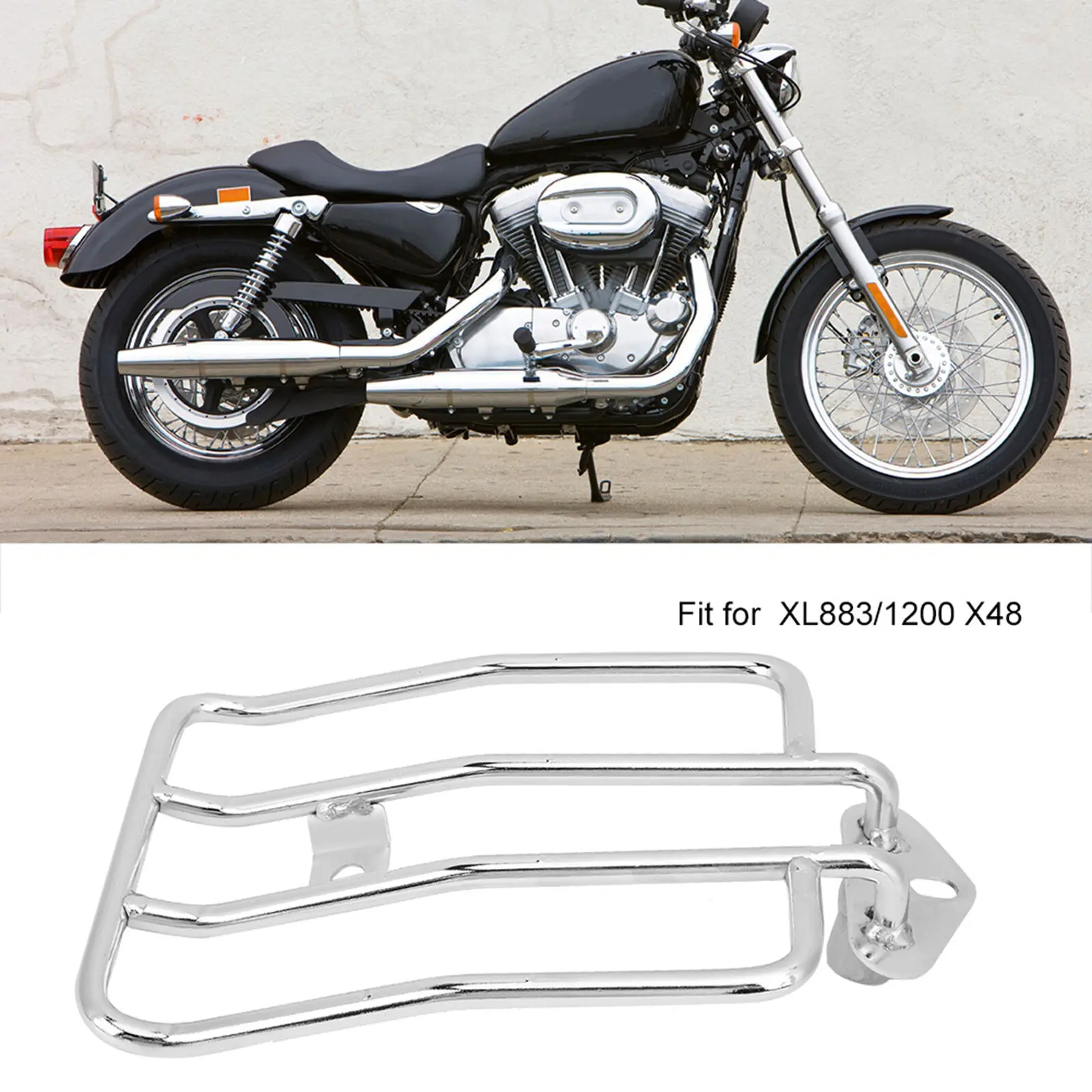 Rear Fender Solo Seat Luggage Rack For Harley Sportster XL 883 1200 2004-2015